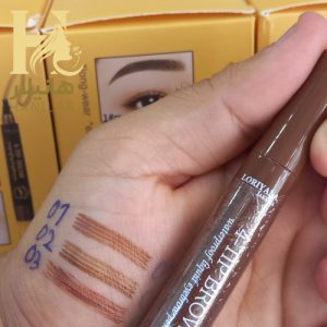 هاشور ابرو لوریانا جاکلینا 2 قلم ابرو چهار سر لوریانا جاکلینا رنگ قهوه ای طبیعی ضد آب