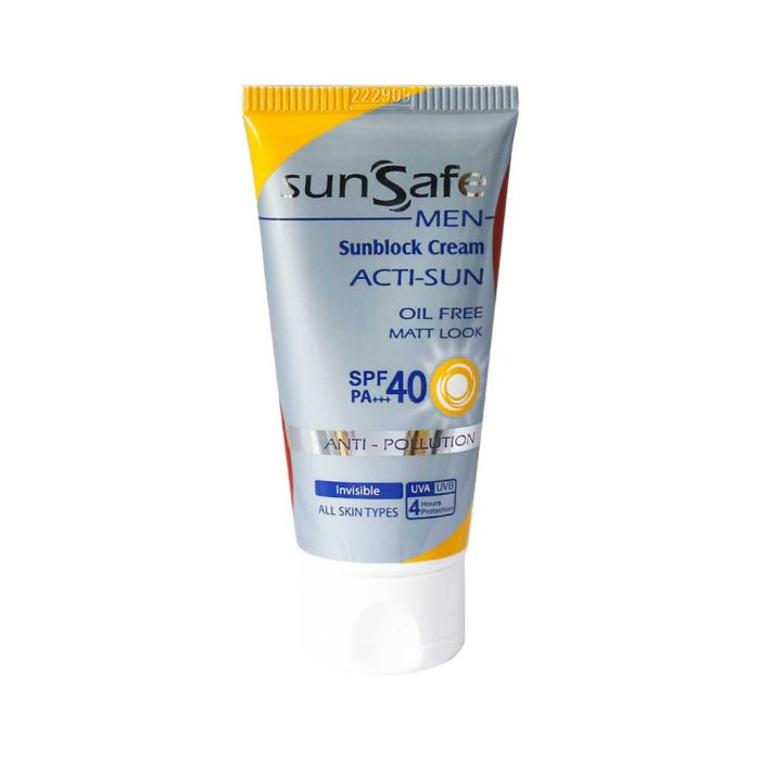 Sunsafe Acti Sun spf40 Oil free For Men 50 g