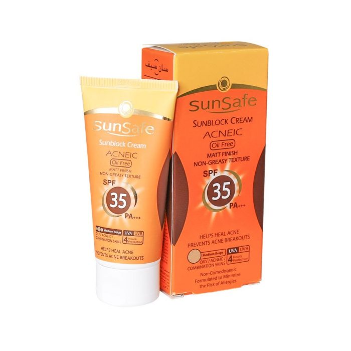 Sunsafe Sunsblock Cream SPF35 Acneic Oil Free m