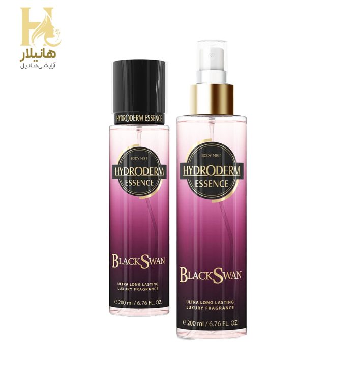 اسپلش عطر بدن هیدرودرم Black Swan حجم 200 میلی لیتر